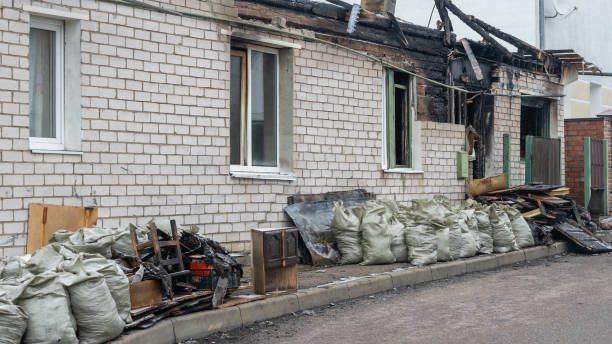 Professional Fire Damage Assessment technician working in Clinton, OH